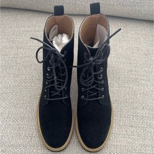 NWT Shop Talulah Lex Vegan Suede Combat Lace Up Boot - Size 8.5